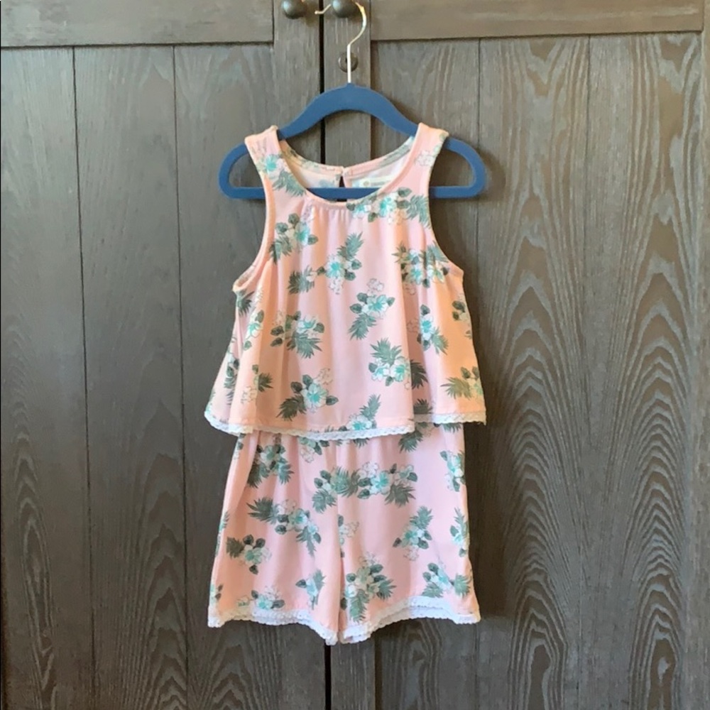 Tucker and Tate Pink Floral Romper
